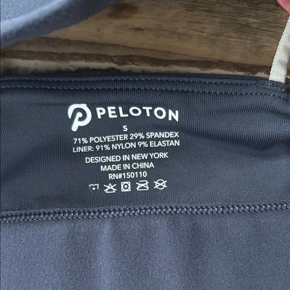 Peloton Blue Sports Bra Strappy Design - Picture 3 of 8